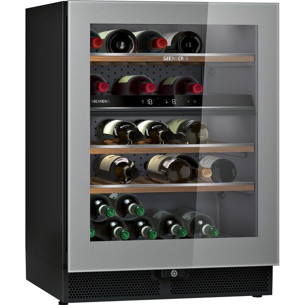 Viinikaappi Siemens iQ500 KW16KATGB 60cm hopea