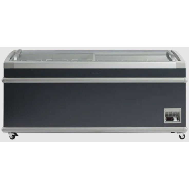 Arkkupakastin Scandomestic SIF700C, lasikannella, 189.5cm, harmaa