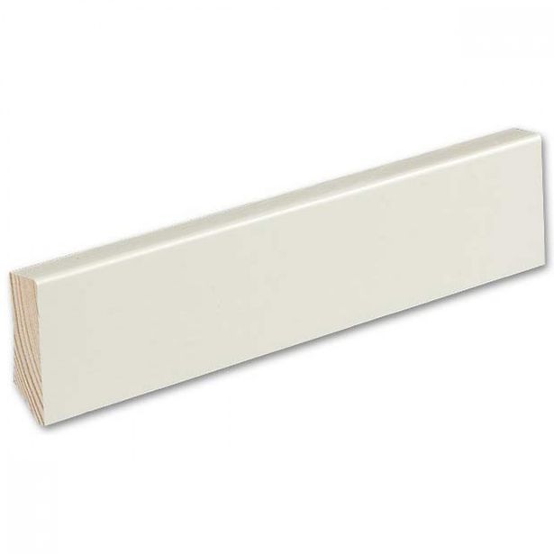 Jalkalista Siparila Kiille 12x42x3600mm, puhtaanvalkoinen