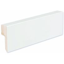 Jalkalista Siparila Kiille 20x70x3600mm, johtouralla puhtaanvalkoinen
