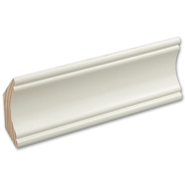 Kattolista Siparila Vana, 15x60x3600mm, puhtaanvalkoinen
