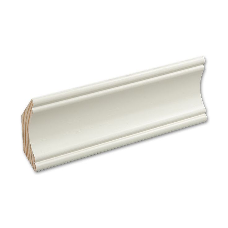 Kattolista Siparila Vana, 15x60x3600mm, puhtaanvalkoinen
