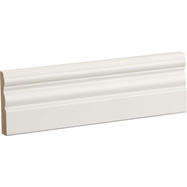 Peitelista/jalkalista Siparila Kumpu, 15x68mm, puhtaanvalkoinen
