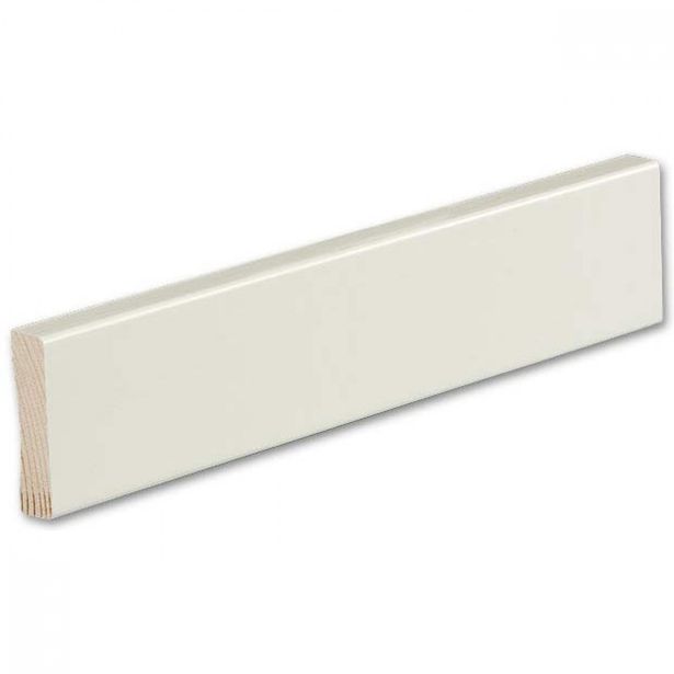 Peitelista Siparila Kiille 12x42x2200mm, puhtaanvalkoinen