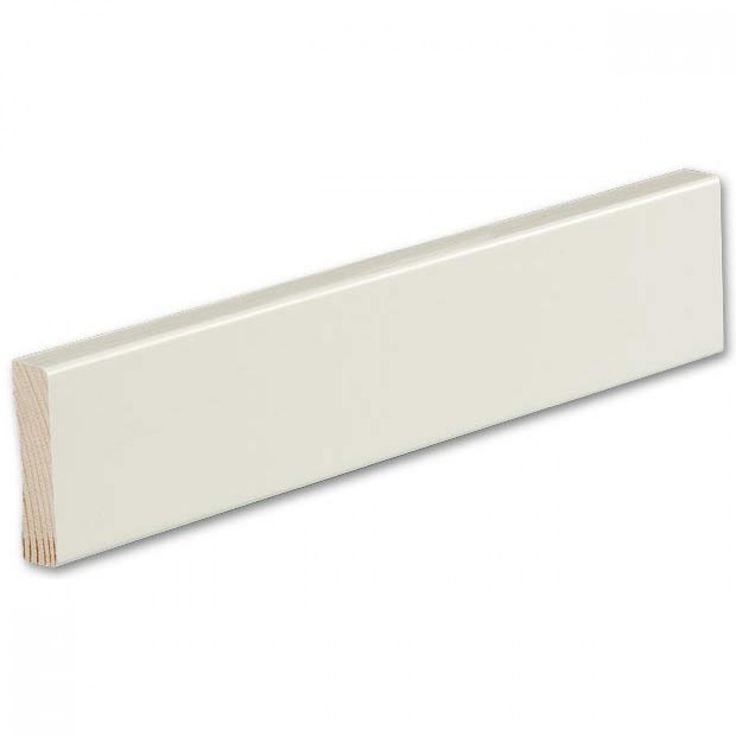 Peitelista Siparila Kiille 12x42x2200mm, puhtaanvalkoinen