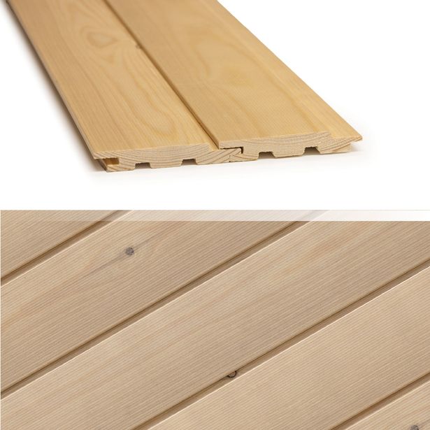 Sisustuspaneeli Siparila Usva, 15x95x2050mm, OM, mänty, petsattu ja lakattu, kuultava hiekka