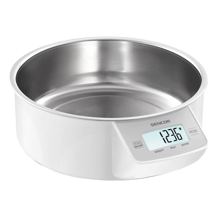 Keittiövaaka Sencor SKS4030WH, kulholla
