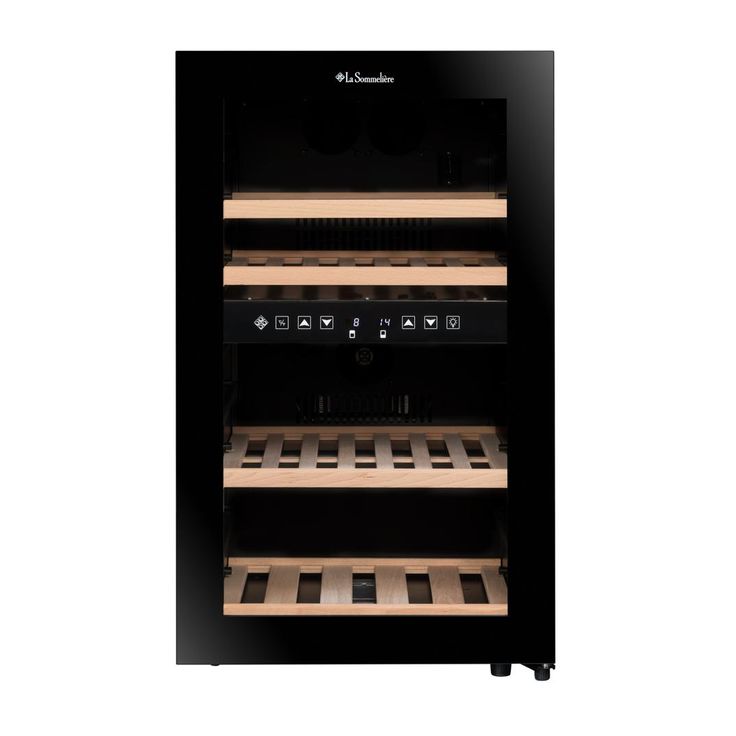 Viinikaappi la Sommeliere SLS45DZ, 49.5cm, 2 lämpötila-aluetta, vapaasti seisova, musta
