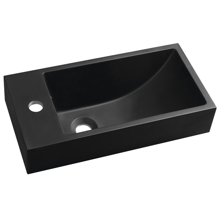 Pesuallas Interia Ariana, 50x25 cm, vasen, mattamusta