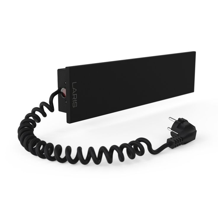 Sähköinen pyyhekuivain ajastimella Smart 24W, 400x100, musta