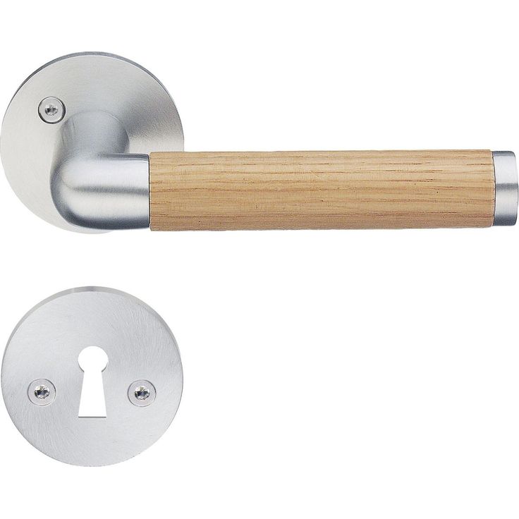 Väliovenpainike Beslagsboden Design B863KMN avainkilvellä harjattu kromi/tammi