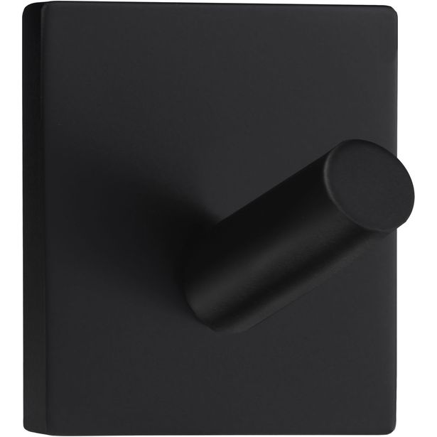 Koukku mini Beslagsboden BB1082 tarrakiinnitteinen mattamusta rst