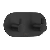 Kaksoiskoukku Beslagsboden Design BB1102, mattamusta rst