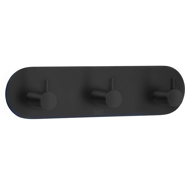 Kolmoiskoukku Beslagsboden Design BB1103, mattamusta rst