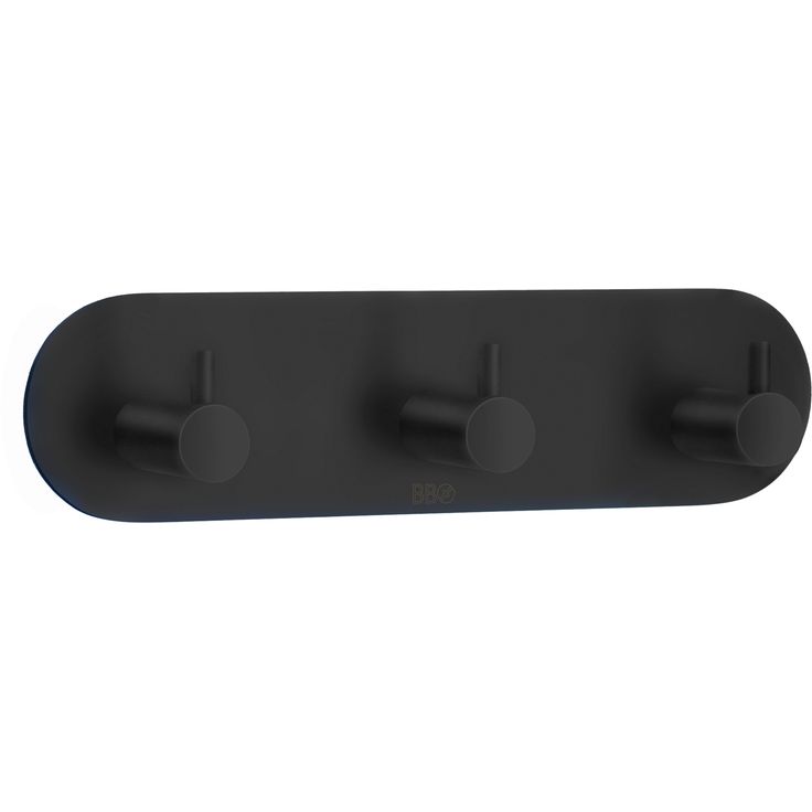 Kolmoiskoukku Beslagsboden Design BB1103, mattamusta rst