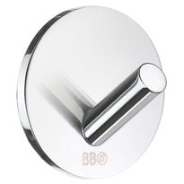 Koukku mini Beslagsboden BK1080, tarrakiinnitteinen, kromi