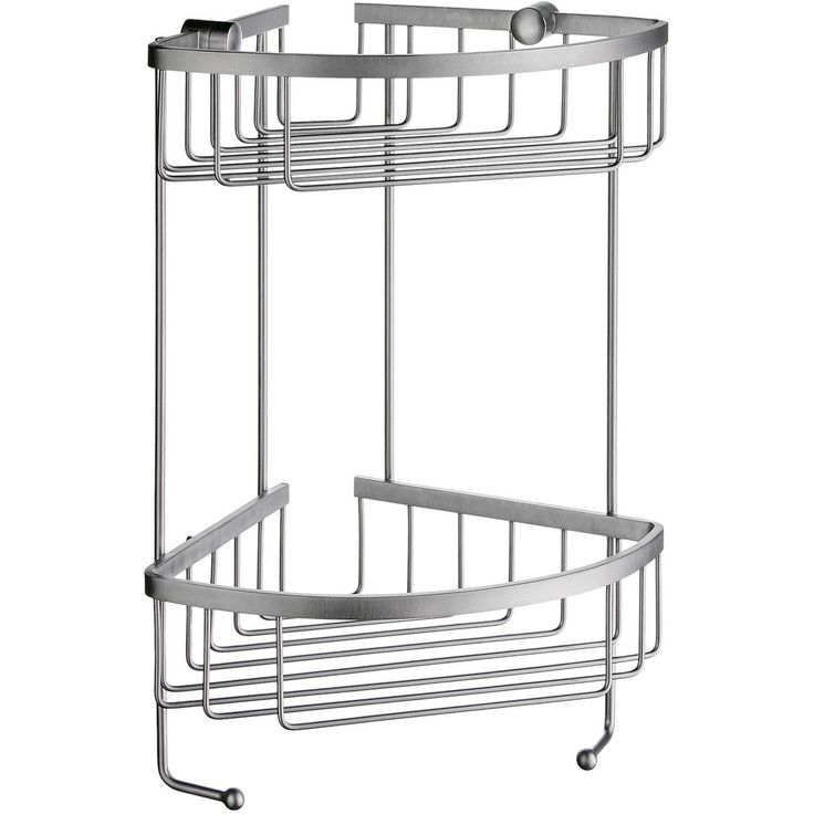 Kaksoiskulmakori Smedbo Sideline DS2031 195x195 mm/342 mm mattaharjattu kromi