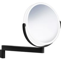 Meikkipeili LED-valolla Smedbo FK446 Outline, akkukäyttöinen, mattamusta