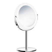 Meikkipeili LED-valolla Smedbo Outline FK447, vapaasti seisova, X1/X7, kiillotettu kromi