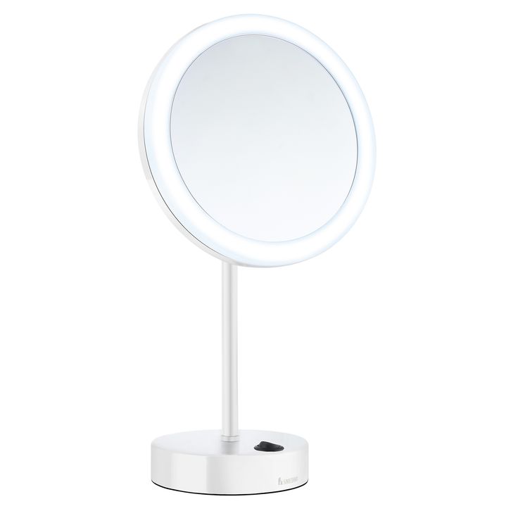 Meikkipeili Smedbo Outline Dual light FK484EWP, pyöreä, paristokäyttöisellä valolla, valkoinen