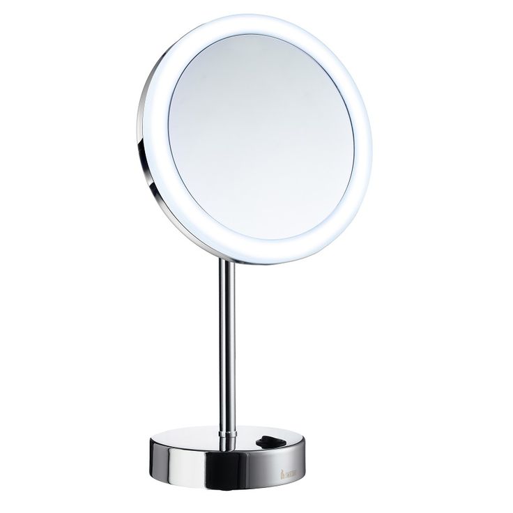 Meikkipeili Smedbo Outline Dual light FK484E, Ø200mm, paristokäyttöisellä valolla, kromi