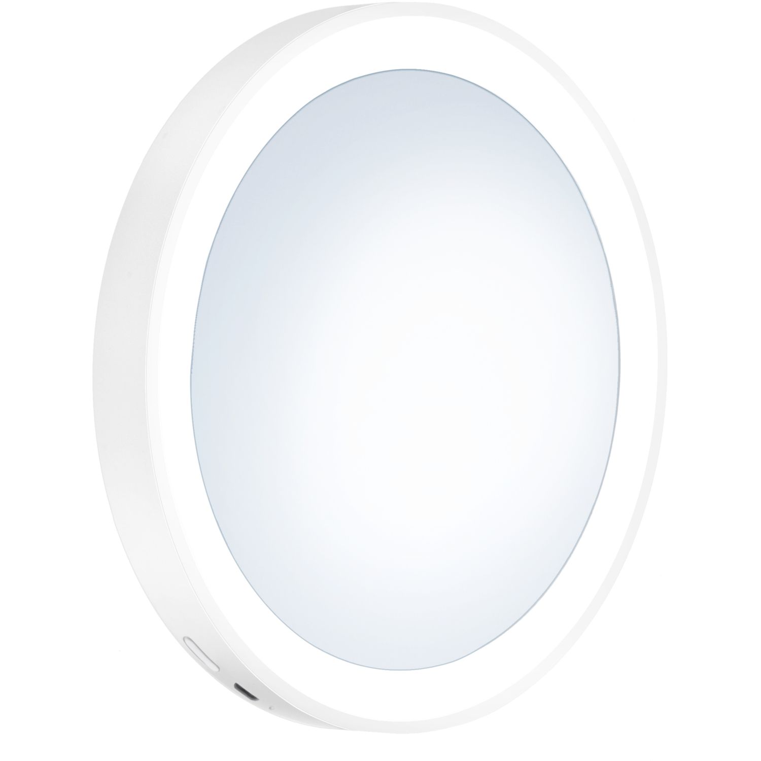 Meikkipeili LED-valolla Smedbo Outline, akkukäyttöinen, mattavalkoinen