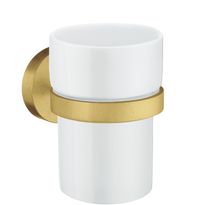 Hammasmukiteline Smedbo Home HV343P, harjattu messinki/posliini