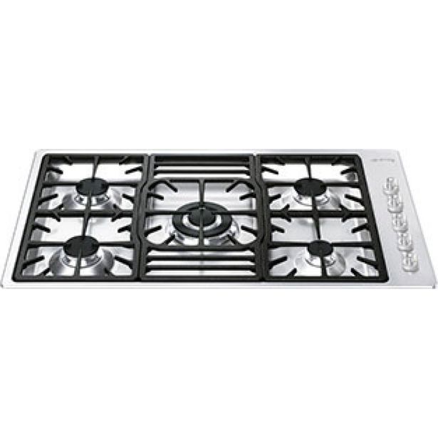 Kaasuliesitaso Smeg PGF95-4 87cm teräs