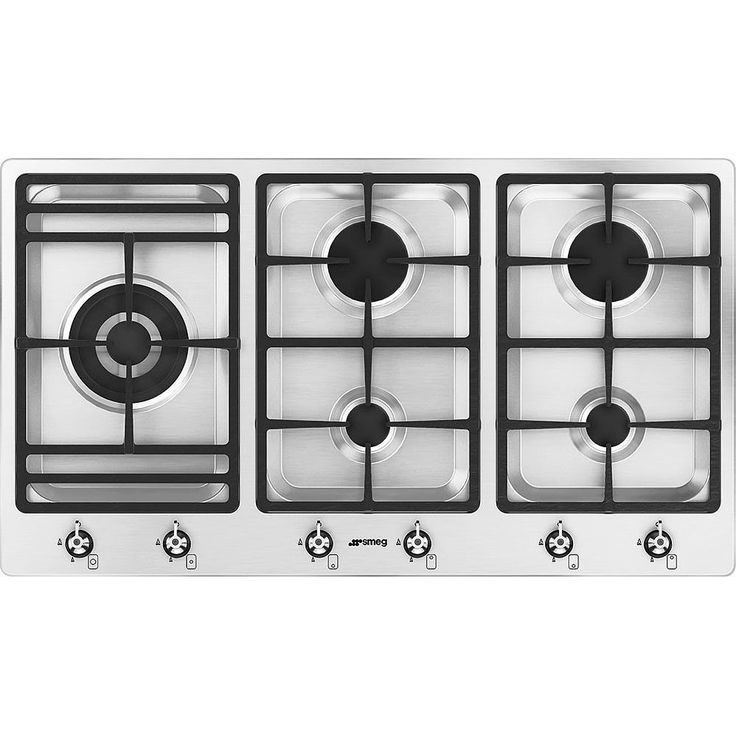 Kaasuliesitaso Smeg PS906-5 90cm teräs