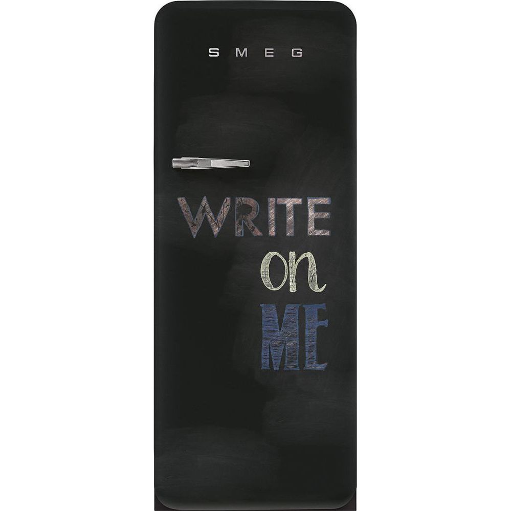 Jääkaappi pakastelokerolla Smeg Retro FAB28RDBB5 Liitutaulu 60cm musta