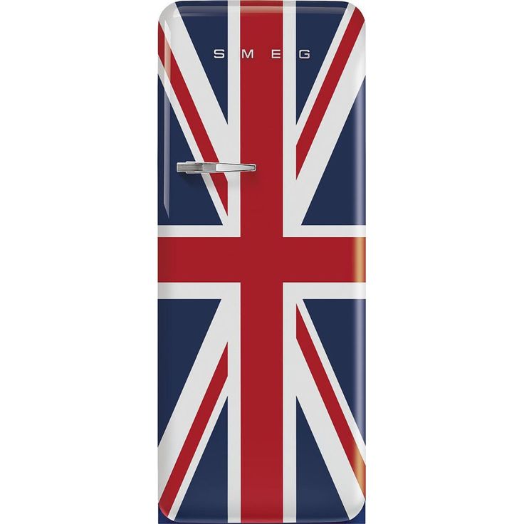Jääkaappi pakastelokerolla Smeg Retro FAB28RDUJ5 Union Jack 60cm sininen