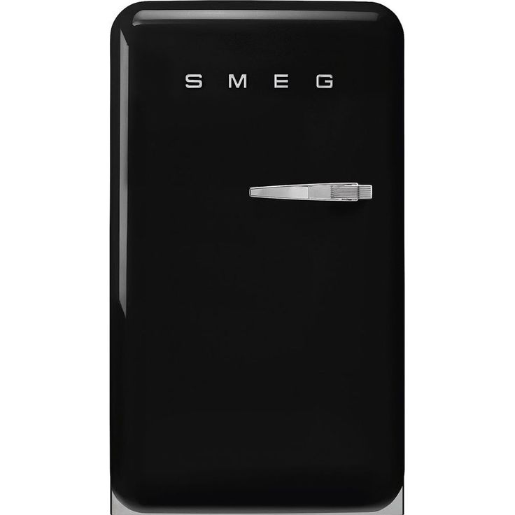 Jääkaappi Smeg Retro FAB10HLBL5 vasen 55cm musta
