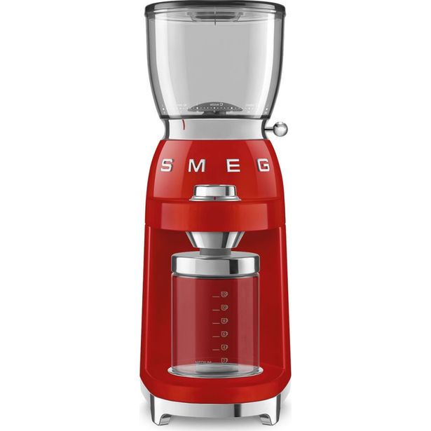 Kahvimylly Smeg CGF11RDEU punainen