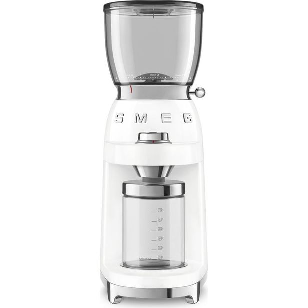 Kahvimylly Smeg CGF11WHEU valkoinen