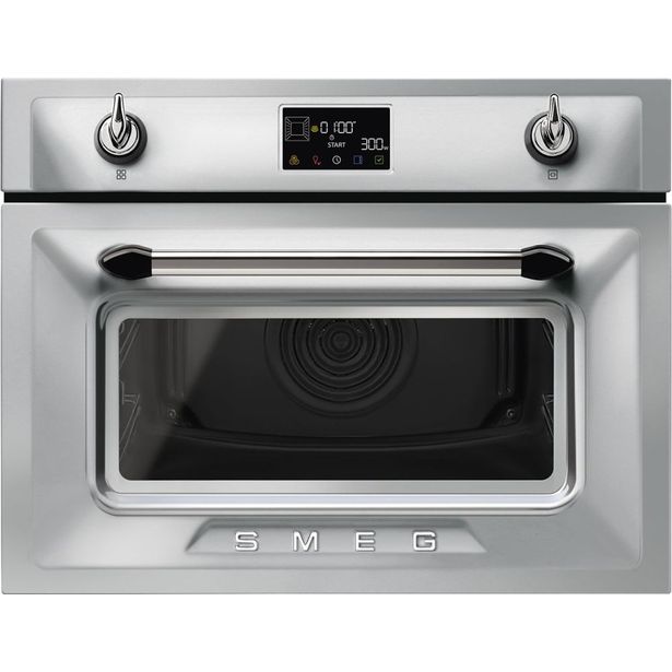 Yhdistelmämikroaaltouuni Smeg SO4902M1X 60cm teräs