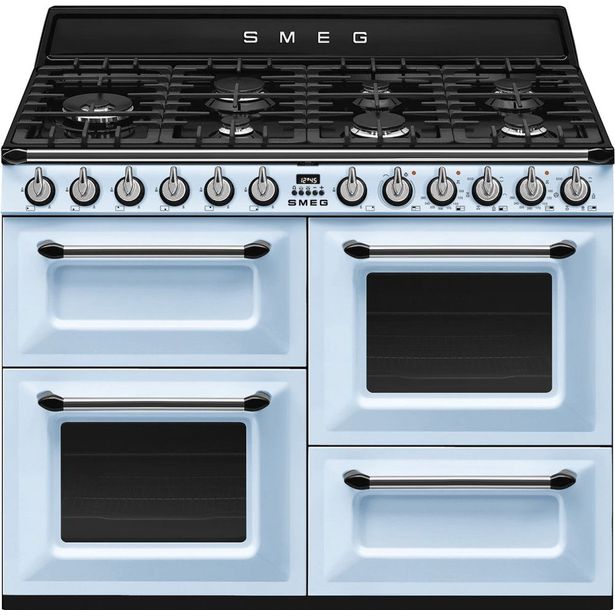 Kaasuliesi Smeg TR4110AZ 110cm pastellinsininen