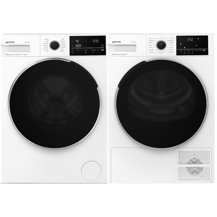 Pesukone ja kuivausrumpu Smeg - WNP96SLAAIN1-DNP82SEIN