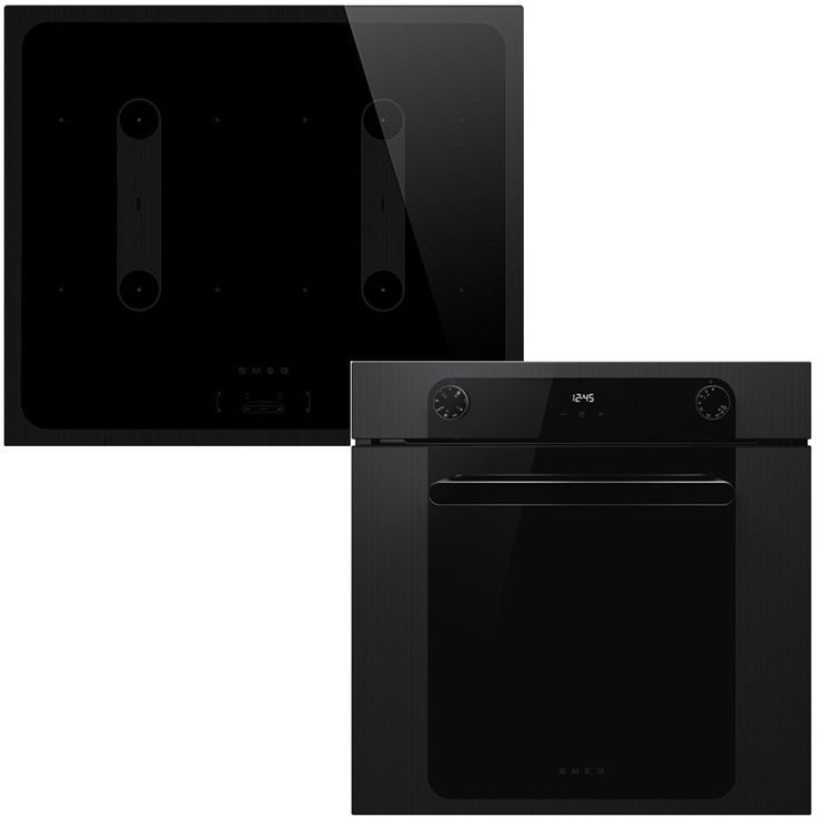 Keittiöpaketti Smeg - SF6200TB kalusteuuni ja SI2B22641D induktiotaso, musta