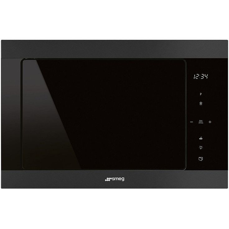 Mikroaaltouuni Smeg FMI325N integroitava, mattamusta