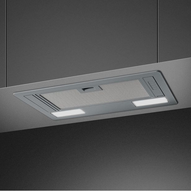 Integroitava liesituuletin Smeg KSG52HE 54cm hopea