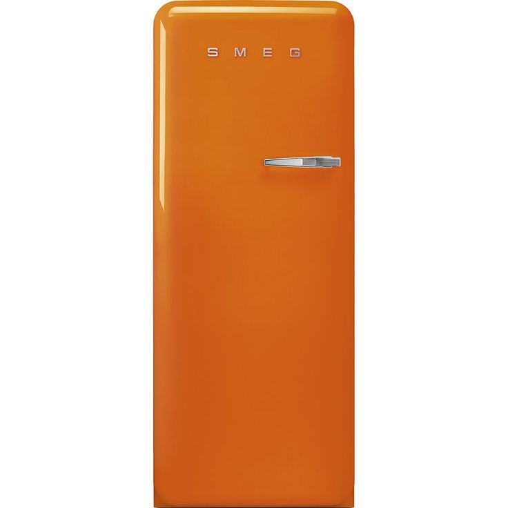 Jääkaappi pakastelokerolla Smeg Retro FAB28LOR5, 60.1cm, oranssi, vasen