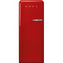 Jääkaappi pakastelokerolla Smeg Retro FAB28LRD5, 60.1cm, punainen, vasen