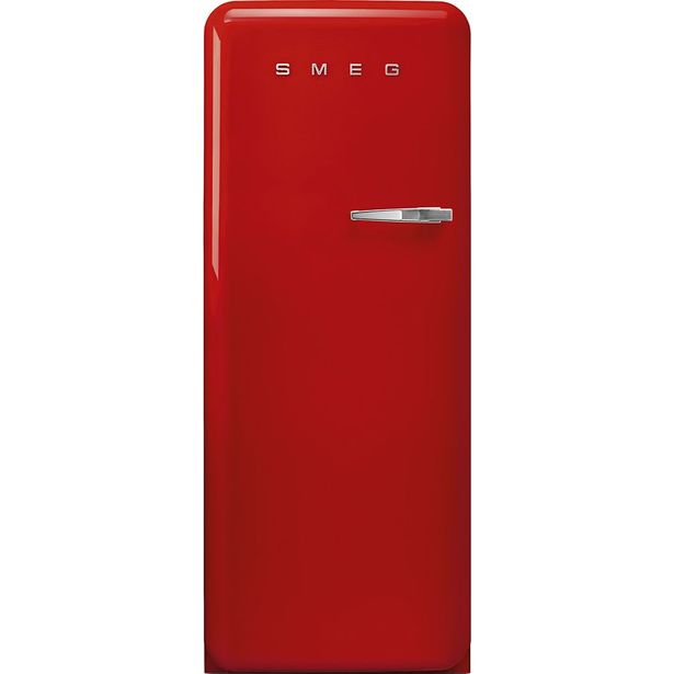 Jääkaappi pakastelokerolla Smeg Retro FAB28LRD5, 60.1cm, punainen, vasen