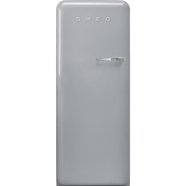 Jääkaappi pakastelokerolla Smeg Retro FAB28LSV5, 60.1cm, hopea, vasen