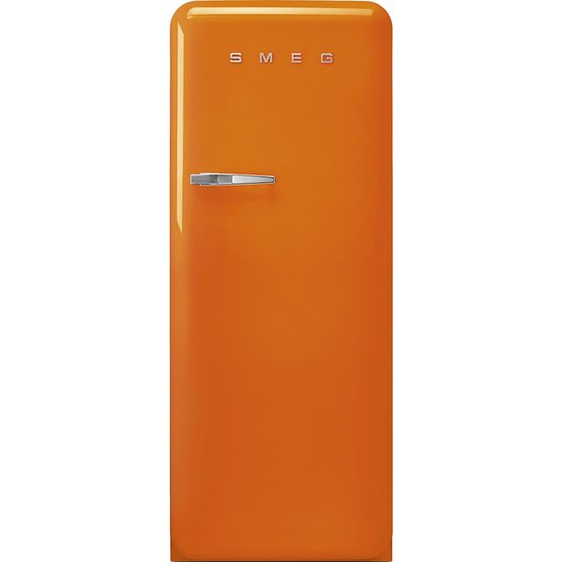 Jääkaappi pakastelokerolla Smeg Retro FAB28ROR5, 60.1cm, oranssi, oikea