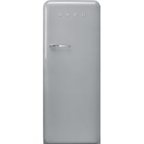 Jääkaappi pakastelokerolla Smeg Retro FAB28RSV5, 60.1cm, hopea, oikea