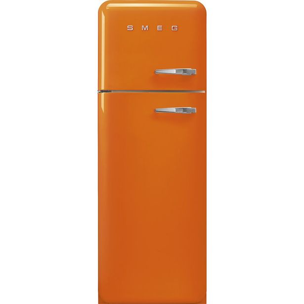 Jääkaappipakastin Smeg Retro FAB30LOR5, 60.1cm, oranssi, vasen