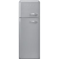 Jääkaappipakastin Smeg Retro FAB30LSV5, 60.1cm, hopea, vasen