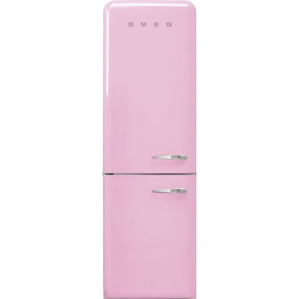 Jääkaappipakastin Smeg Retro FAB32LPK5, 60.1cm, pinkki, vasen