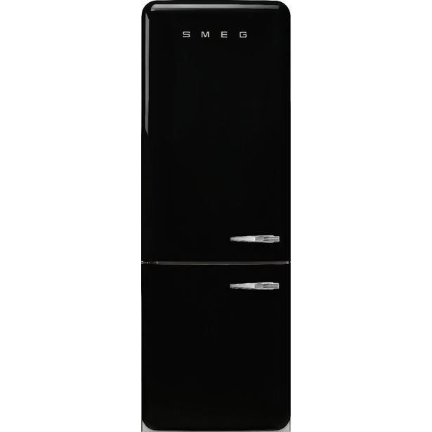 Jääkaappipakastin Smeg Retro FAB38LBL5, 70.6cm, musta, vasen